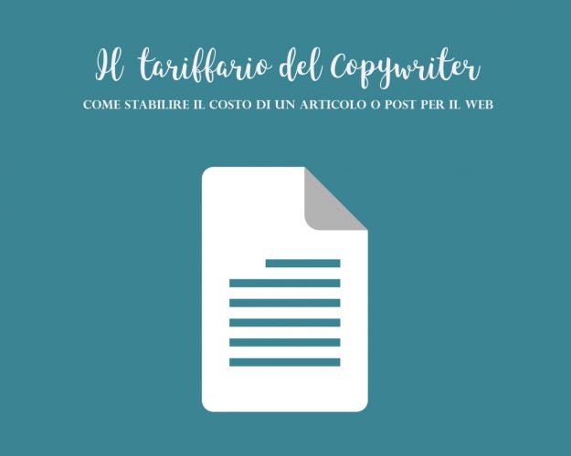 Tariffario Copywriter