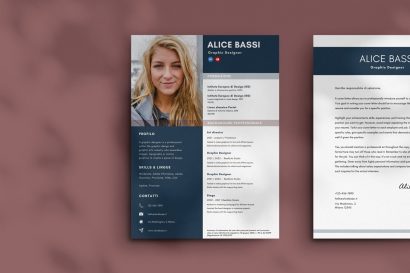 Template visual cv