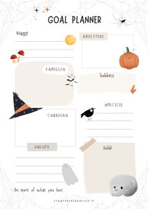 Goal Planner Halloween