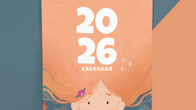 2026 Wall Calendar Calendario da parete Illustrato 2026