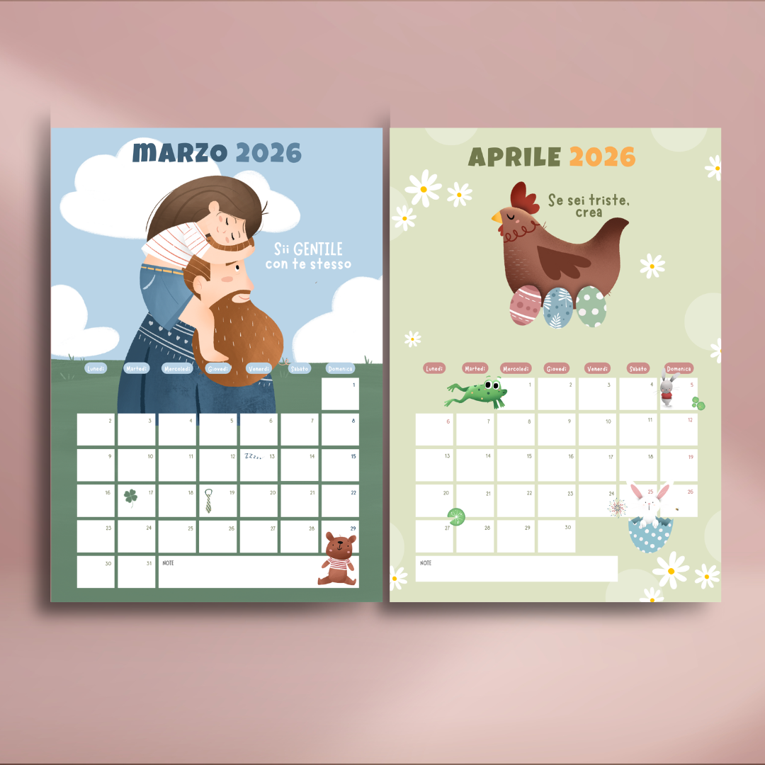 Calendario da parete Illustrato 2026